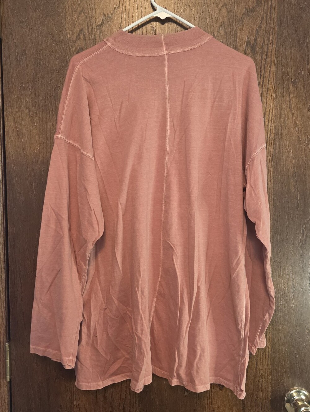 We The Free Women's Long Sleeve Relaxed Crewneck Top - Dusty Rose - Picture 3 of 3